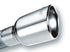 Borla Universal Polished Tip Single Oval Rolled Angle-Cut w/Clamp (inlet 2 1/2in. Outlet 4 1/4 x 3 1