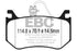 EBC 2016+ Alfa Romeo Giulia 2.9L Twin Turbo Yellowstuff Rear Brake Pads