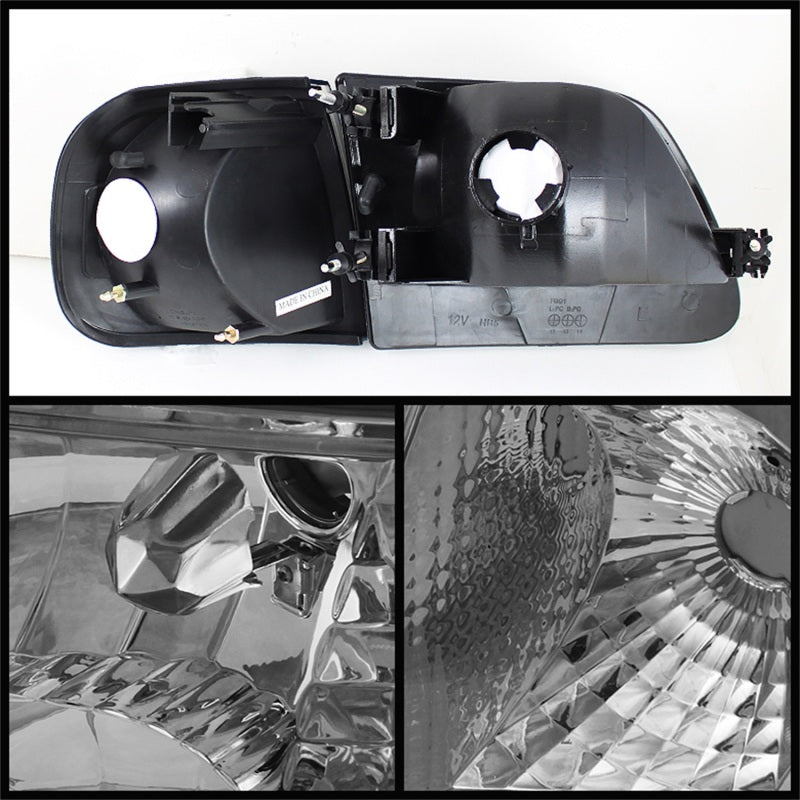 xTune Ford F150 97-03 / Expedition 97-02 Crystal Headlights w/Corner Chrome HD-JH-FF15097-SET-AM-C