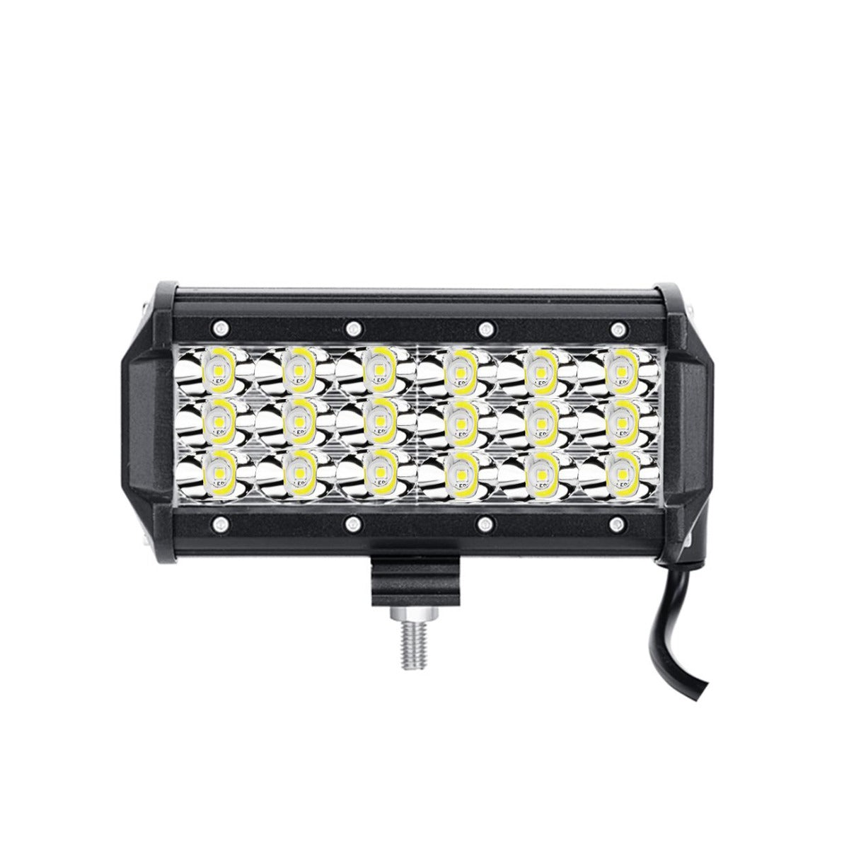7 Inch 18W Triple Row Spot Beam LED Work Light White Light