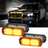 (4PSC/SET) 24LED Emergency Surface Mount Grill Strobe Light for Trucks Vehicles ATV RV Cars Van