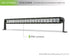 DV8 Offroad SL 8 Slim 20in Light Bar Slim 100W Spot 5W CREE LED - Black