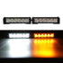 (2pcs/set)AUXBEAM 12W LED Strobe Light Emergency Warning Side Marker Grille Flashing (Amber/White)