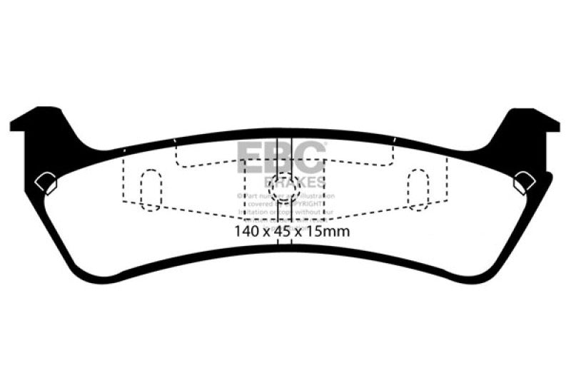 EBC 95-01 Ford Explorer 4.0 2WD Yellowstuff Rear Brake Pads