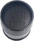 KMC CAP PUSH THRU S-BLK 3.27"
