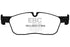 EBC 2016+ Jaguar F-Pace 2.0L TD (180) Redstuff Front Brake Pads