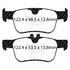 EBC 2017+ Honda Civic Turbo Type-R 2.0L Yellowstuff Rear Brake Pads