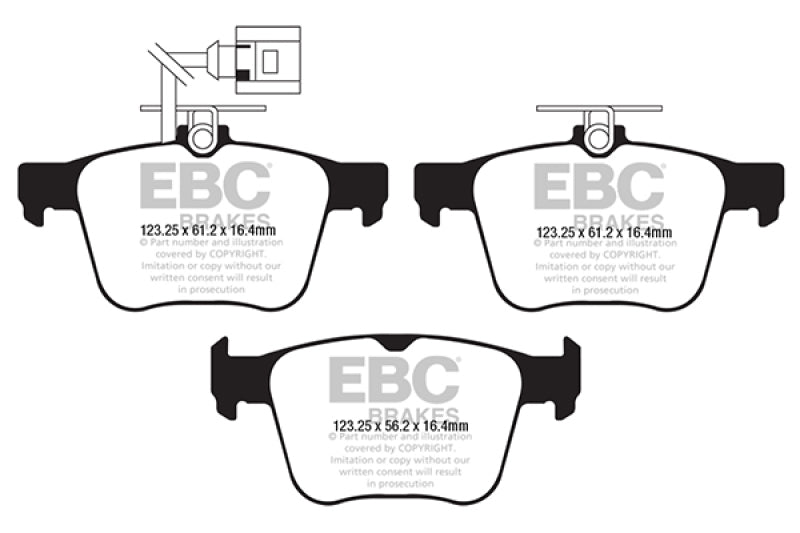 EBC 2018 Audi TT Quattro Yellowstuff Rear Brake Pads
