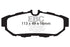 EBC 10-14 Ford Mustang 3.7 Redstuff Rear Brake Pads