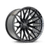 Vossen HFX-6 - 22x12 - 8x170 - ET-44 - Ultra Deep Face - 125.1 - Gloss Black Wheel