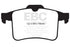 EBC 10-15 Jaguar XF 5.0 Supercharged (470) Yellowstuff Rear Brake Pads