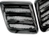 Roush 2018-2023 Mustang Hood Heat Extractors - Gloss Black