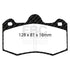 EBC 11+ Mclaren MP4-12C 3.8 Twin Turbo Bluestuff Rear Brake Pads