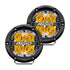 360-Series 4 Inch Led Off-Road Spot Beam Amber Backlight Pair RIGID Industries