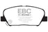 EBC 09+ Hyundai Genesis Coupe 2.0 Turbo Yellowstuff Front Brake Pads