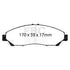 EBC 07-13 Acura MDX 3.7 Greenstuff Front Brake Pads