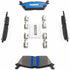 Timbren 15-20 Ford F-150/Lobo BES Severe Duty Semi-Metallic Brake Pads - Rear