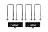 Eibach 16-23 Toyota Tacoma V6 3.5L Pro-Truck 1.5in Rear Lift Block (Fits 4WD 6-Lug Wheel Only)