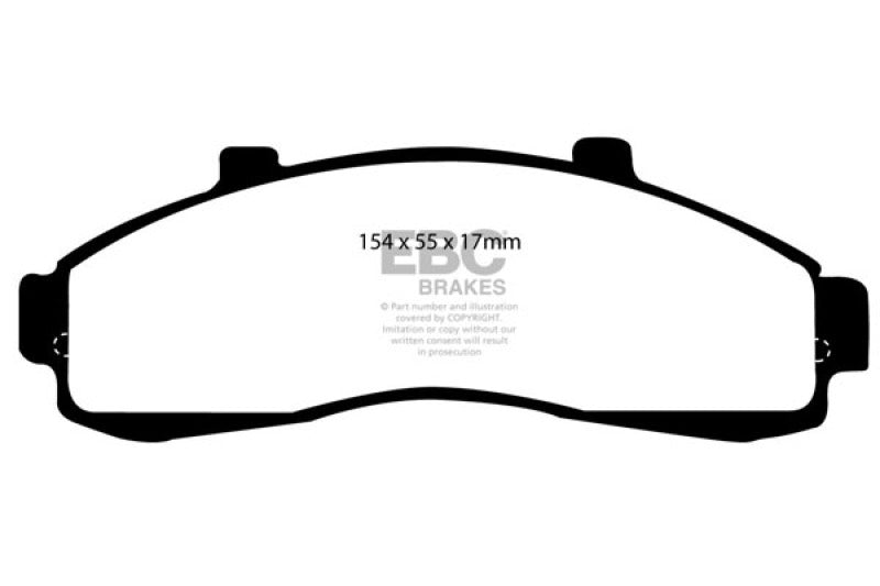 EBC 95-01 Ford Explorer 4.0 2WD Yellowstuff Front Brake Pads