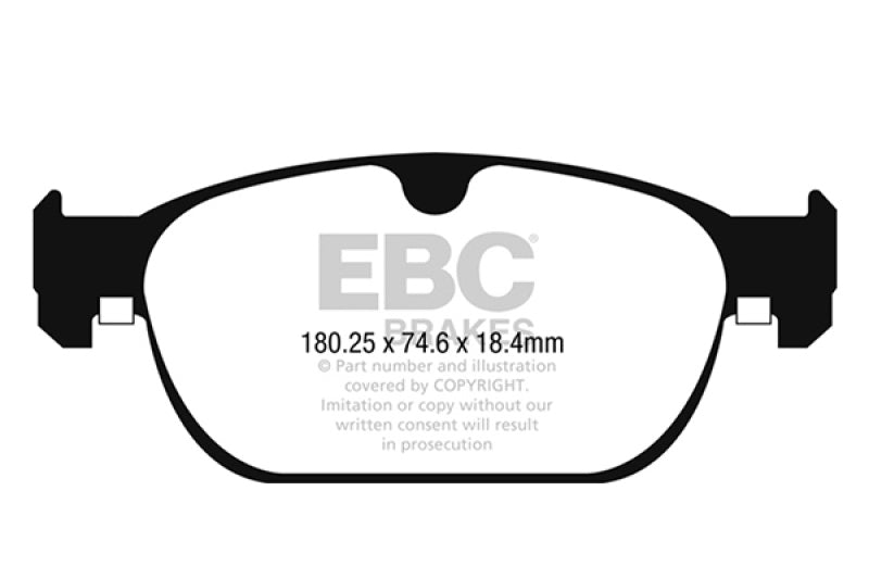 EBC 16-17 Volvo XC90 Yellowstuff Front Brake Pads