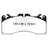EBC 09+ Lexus LS460 4.6 Sport Yellowstuff Front Brake Pads