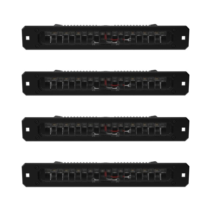 KC HiLiTES Platform One Profile 10in. SideCast Flush Mount Lights (Does Not Include Rack)