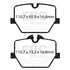EBC 2021+ BMW G20 3-Series Bluestuff Rear Brake Pads