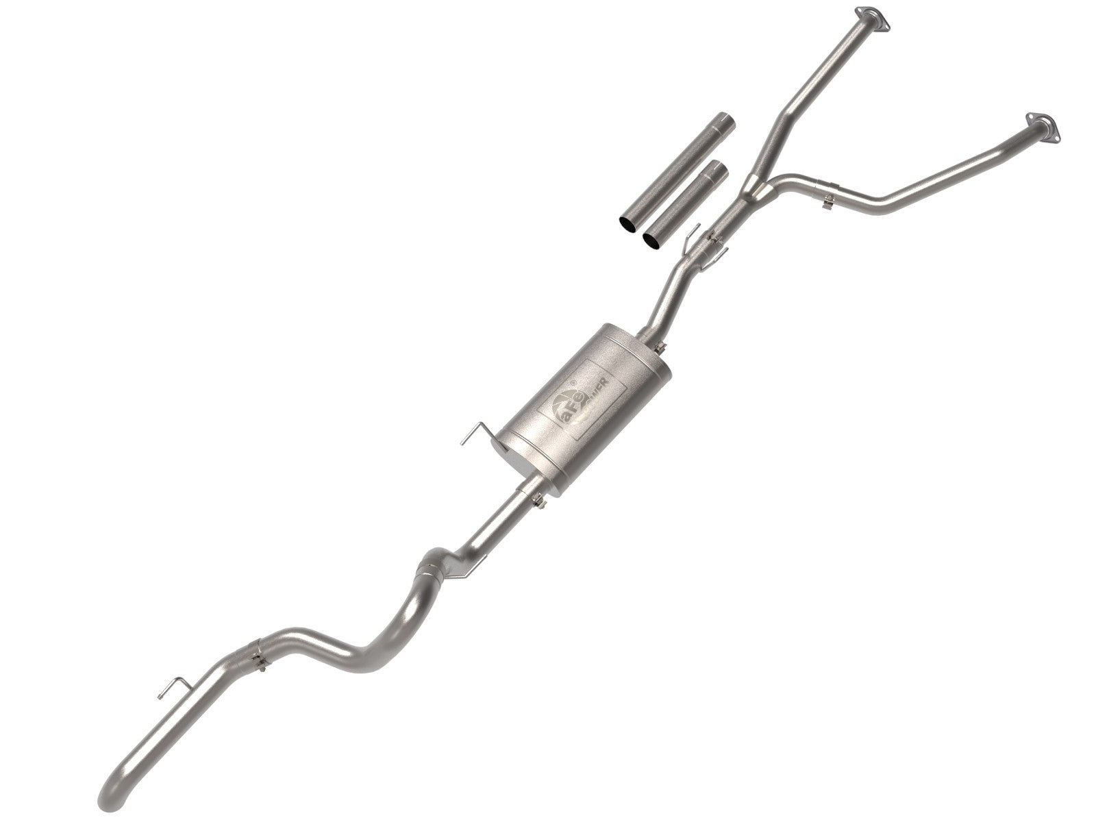 AFE Apollo GT Series Hi-Tuck 2-1/2 IN to 3 IN 409 Stainless Steel Cat-Back Exhaust System 49-46062