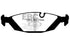 EBC 87-88 BMW M5 3.5 (E28) Redstuff Rear Brake Pads