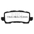 EBC 13+ Acura RLX 3.5 Redstuff Rear Brake Pads
