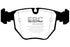 EBC 00-04 BMW M5 5.0 (E39) Redstuff Front Brake Pads