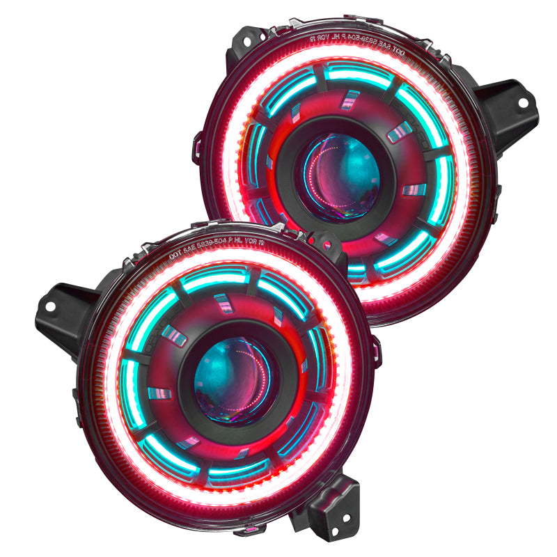 Oracle Oculus Bi-LED Projector Headlights for Jeep JL/Gladiator JT - w/ Simple Controller