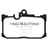 EBC 13+ Lexus GS350 3.5 F-Sport RWD Yellowstuff Front Brake Pads