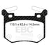 EBC 2019+ Genesis G70 2.0T Bluestuff Rear Brake Pads