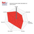 EBC 15+ Ford Mustang 2.3 Turbo Redstuff Rear Brake Pads