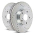Power Stop 24-25 Ford Mustang Rear Drilled & Slotted Rotor (Pair)