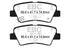 EBC 12+ Hyundai Elantra GT 2 Yellowstuff Rear Brake Pads