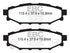 EBC 12+ Subaru BRZ 2.0 (solid rear rotors) Yellowstuff Rear Brake Pads