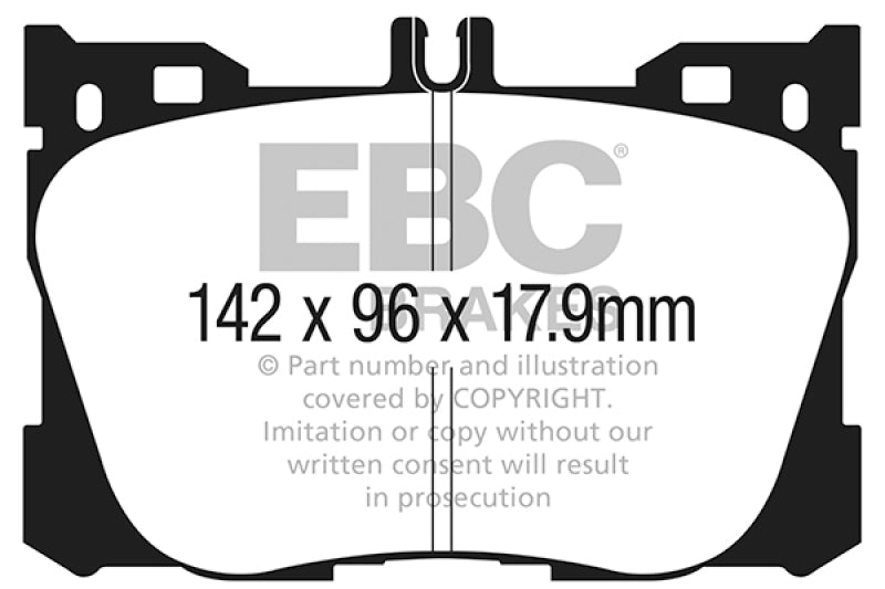 EBC 2017+ Mercedes-Benz E300 (W213) 2.0L Turbo Redstuff Front Brake Pads