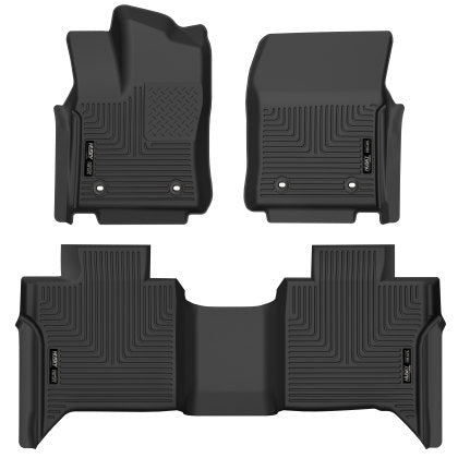 Husky Liners 2022 Toyota Tundra DC X-ACT Front & 2nd Seat Floor Liner - Blk 53938