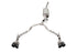Corsa 2021-2025 Suburban / Yukon XL 5.3L 4WD Dual Rear 3in - 2.75in Sport Cat-Back DW 4in BlackTips