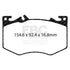EBC 2020+ Mercedes-Benz A35 AMG 4Matic 2.0T Redstuff Front Brake Pads