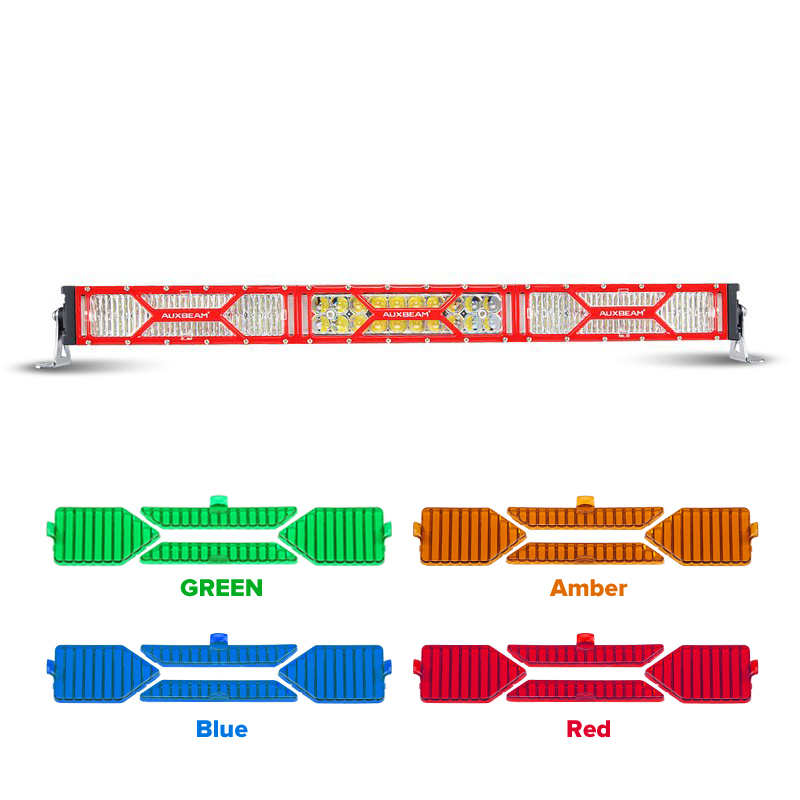 32 inch 180W X-Series Combo Red Frame LED Light Bar with DRL
