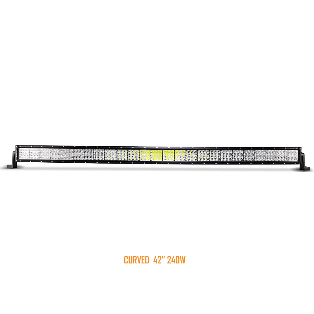 Quad-beam Series 42 inch 240W Combo Curved Quad-row Light Bar