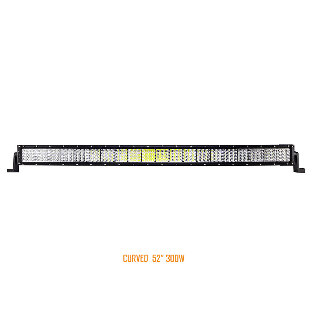 Quad-beam Series 52 inch 300W Combo Curved Quad-row Light Bar