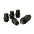 GORILLA LOCK ACORN 12-1.50 BLK 5PK