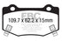 EBC 16+ Cadillac ATS-V 3.6 Twin Turbo Redstuff Rear Brake Pads