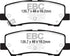 EBC 2015+ Ford Mustang 5.0L (w/Performance Package) Bluestuff Rear Brake Pads