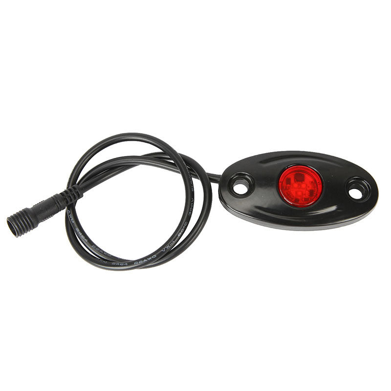 3 inch 9W Flood Beam Oval LED Rock Pickup Light (Red Color)