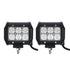 (2pcs/set) 4 inch 18W Flood Beam Dual Row Off Road LED Work Light bar